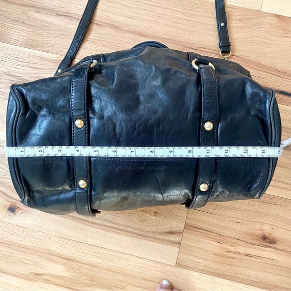 Miu Miu Vitello Bow Satchel in Black EUC - Picture 15 of 16